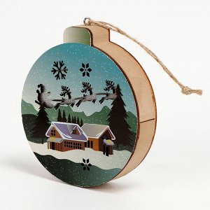 Декор с подсветкой «В ожидании чуда», 12x11x2.5 см