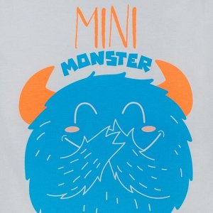 Боди Крошка Я "Monster. Mini", белый, р. 22, рост 62-68 см