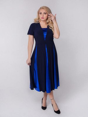 Платье Фиеста (синий/электрик)
