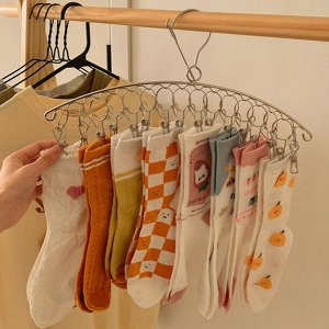Вешалка для сушки / хранения носков, кепок, 10 крючков, 1 шт.