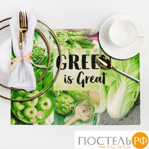 Салфетка на стол "GREEN is Great" 29*40 см 3906117