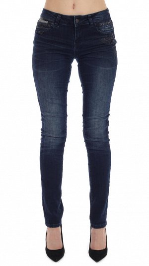 Стильные джинсы скинни L.M.V. с декором  - лидер последнего модного показа уже в Москве. Полный размерный ряд В2№253