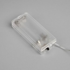 Светодиодная ветка 70 см, 20 LED, серебристая, батарейки AAх2 (не в комплекте), свечение белое