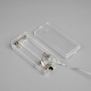 Светодиодная ветка 70 см, 20 LED, серебристая, батарейки AAх2 (не в комплекте), свечение белое