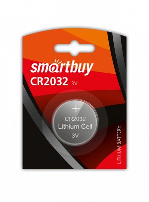 Литиевый элемент питания Smartbuy CR2032/1B (12/720) (SBBL-2032-1B)