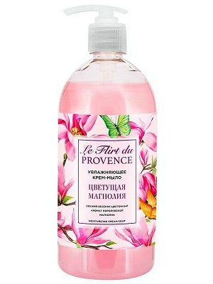 Жидкое мыло крем Le Flirt Du Provence Цветущая магнолия Увлажняющее 1л