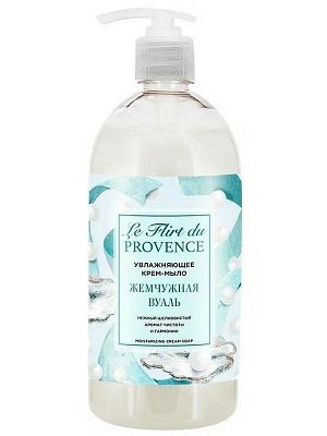 Жидкое мыло крем Le Flirt Du Provence Жемчужная вуаль Увлажняющее 1л