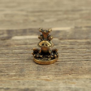 Денежный сундук с золотой жабкой, 3,5 х 2,7 см