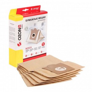Мешки-пылесборники P-05 Ozone бумажные для пылесоса, 5 шт