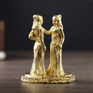 Фигурки миниатюры женские гороскоп "Близнецы", 4,5 х 3,5 см