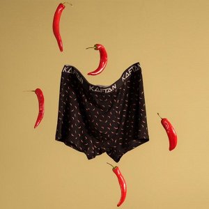 Трусы мужские боксеры KAFTAN "Перчики", цвет черный размер