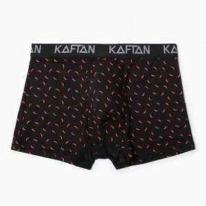 Трусы мужские боксеры KAFTAN "Перчики", цвет черный размер