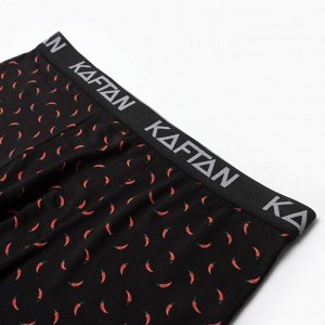 Трусы мужские боксеры KAFTAN "Перчики", цвет черный размер