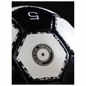 Футбольный мяч MINSA Black, ручная сшивка, 32 панели, р. 5, PU