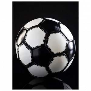 Футбольный мяч MINSA Black, ручная сшивка, 32 панели, р. 5, PU