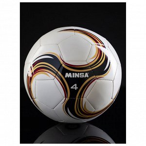 Футбольный мяч MINSA Futsal, машинная сшивка, 32 панели, р. 4, PU