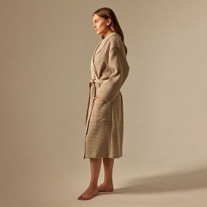 Халат вафельный женский L HOME: Basic "Саббиа", 100% хлопок, 300 г/м2