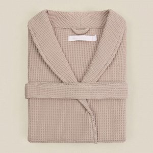 Халат вафельный женский L HOME: Basic "Саббиа", 100% хлопок, 300 г/м2