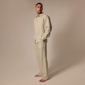 Костюм мужской домашний (рубашка с длинным рукавом и брюки) SL HOE, светло-зеленый