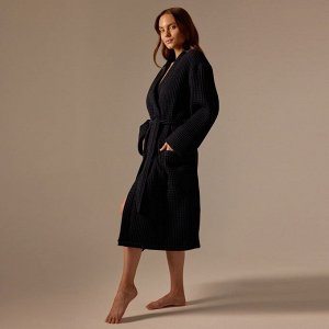 Халат вафельный женский SL HOME: Boho "Дарк Маре", 100% хлопок, 280 г/м2