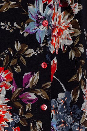 #36302 Платье (Emansipe) Черный/цветы