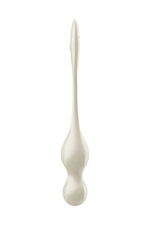 Вагинальные шарики с вибрацией Satisfyer Love Birds 1 Connect App, белый, 22,2 см