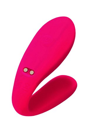 Вибратор для пар eroTEQ by TOYFA Prawno с пультом ДУ, силикон, розовый, 18 см