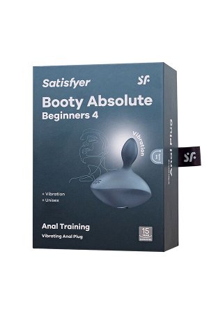 Анальная вибровтулка Satisfyer Booty Absolute Beginners 4, серый, 3,5 см