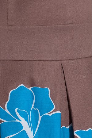 #15644 Платье (ARGENT) Коричневый/голубой