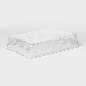 Форма для запекания Paşabahçe Borcam, 3 л, 30.6x20.9 см, прямоугольная, жаропрочное стекло, прозрачная