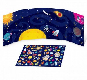Наклейки многоразовые «Я изучаю космос», 70 наклеек