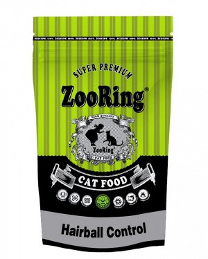 ZR HAIRBALL CONTROL  1,5 кг. с пробиотиком для выведения комочков шерсти.