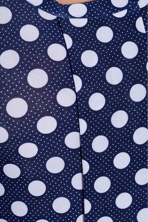 #14145 Джемпер (INTEX) Темно-синий/белый, точки