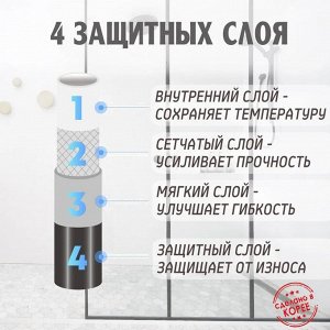 Гибкий душевой шланг White