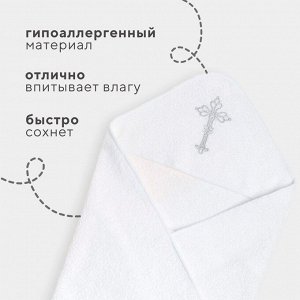 Полотенце крестильное с вышивкой 100% хлопок, 75 х 75 см