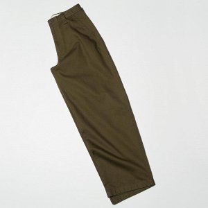 UNIQLO - широкие брюки-чинос - 38 DARKBROWN