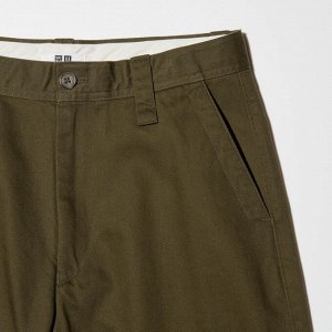 UNIQLO - широкие брюки-чинос - 38 DARKBROWN