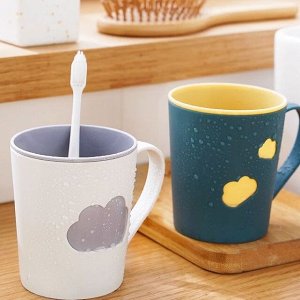 Чашка для зубных щеток / Стакан с ручкой для зубных щёток