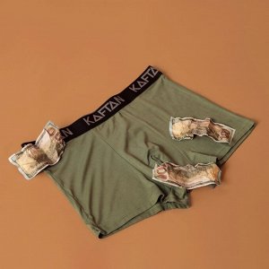 Трусы мужские боксеры KAFTAN цвет хаки размер