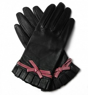 Кожаные женские перчатки с бабочкой из коллекции per una от MARKS&SPENCER