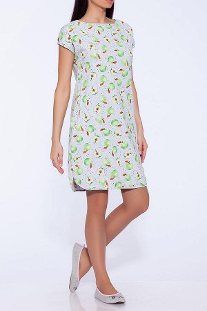 #43265 Платье (INTEX) Серый/зеленое яблоко