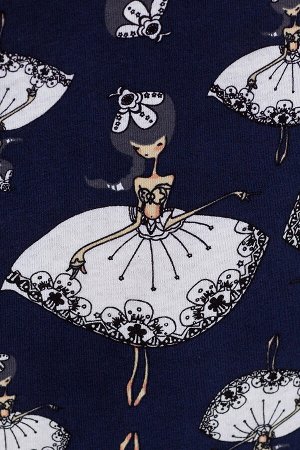 #22472 Платье Темно-синий/балерины