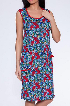 #14248 Платье (INTEX) Красный/синий