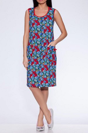 #14248 Платье (INTEX) Красный/синий