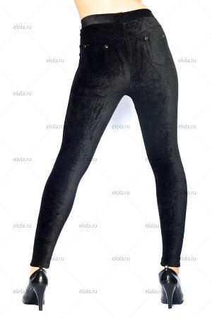 Зауженные брюки из микровельвета  утепленные (изнанка- флис) цвета: черный, бордо (марсала), синий, молочный шоколад