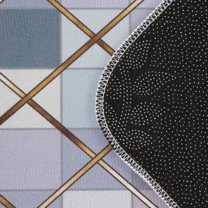 Коврики для ванной и туалета Доляна «Котто», 2 шт, 50x80, 40x50 см, цвет серый