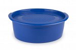 Миска овальная 4,0л с  крышкой-блюдом (контейнер); 280х235х105мм