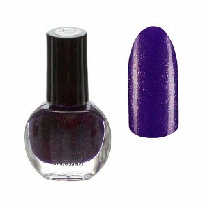 Лак для ногтей с блёстками, 9мл, цвет 075-211 фиолетовый