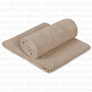 Махровое полотенце песочное 70х140