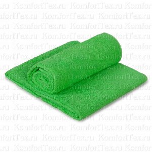 Махровое полотенце светло-зеленое 50х90